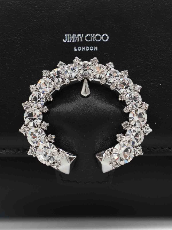 Portafoglio Nero E Argento shop online: JIMMY CHOO