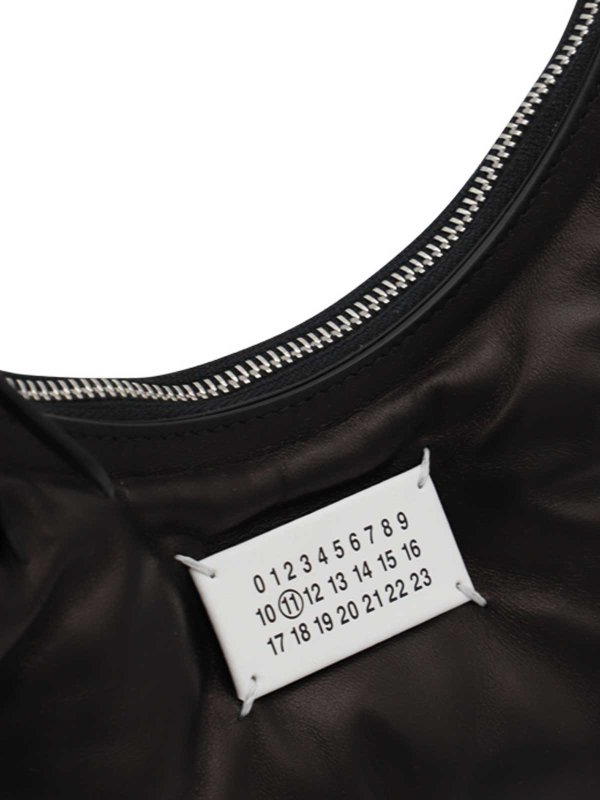 Borsa hobo Glam Slam in pelle nera shop online: Maison Margiela
