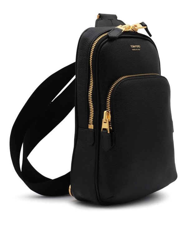 TOM FORD: cross body bags online - Black Leather Crossbody Bag