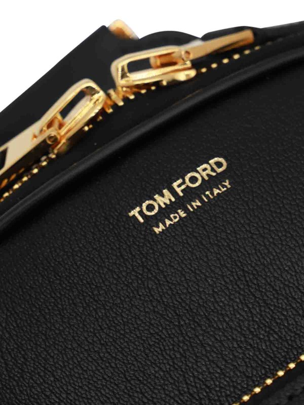 Black Leather Crossbody Bag shop online: TOM FORD