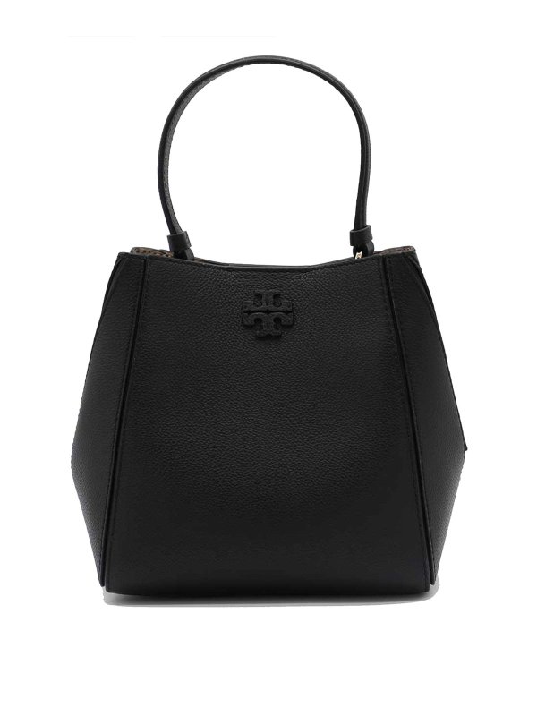 TORY BURCH: totes bags - Black Leather Satchel