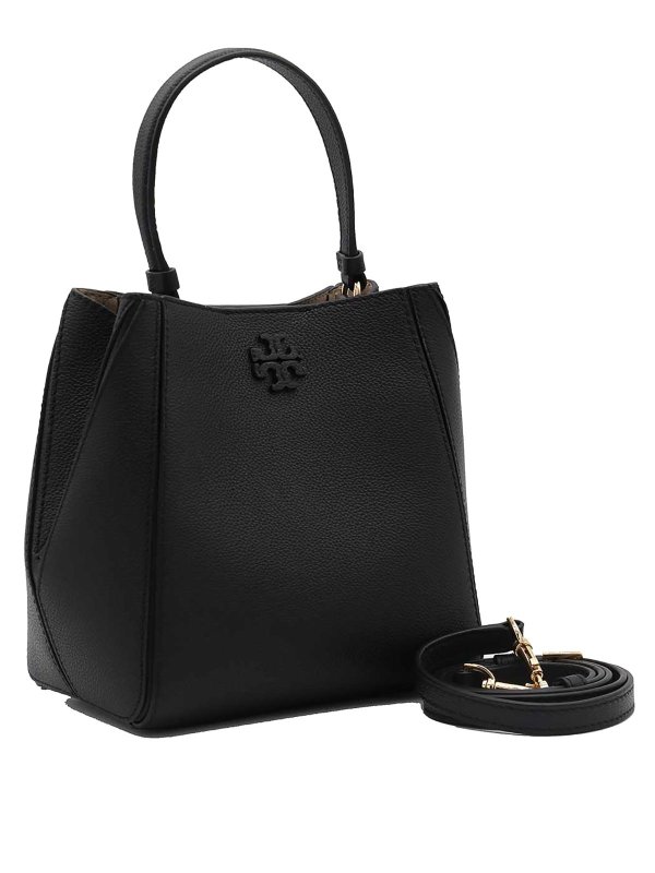 TORY BURCH: totes bags online - Black Leather Satchel