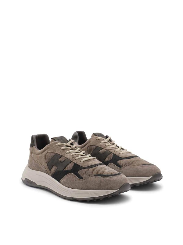 HOGAN: trainers online - Brown Taupe Sneakers