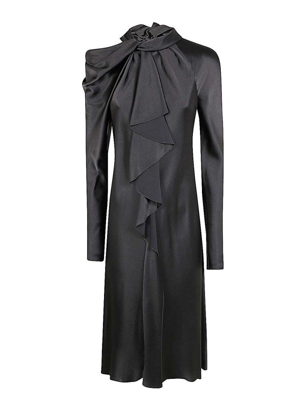 ALBERTA FERRETTI: イブニングドレス - 膝丈ドレス - グレー