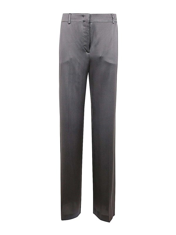 ALBERTA FERRETTI: カジュアルトラウザー - カジュアルパンツ - グレー