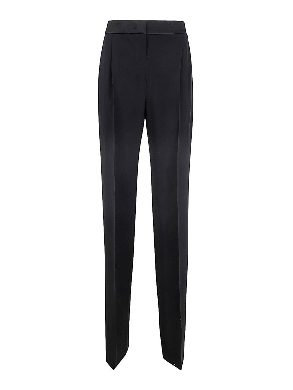 ALBERTA FERRETTI: casual trousers online - Enver Satin Wide Leg Pants