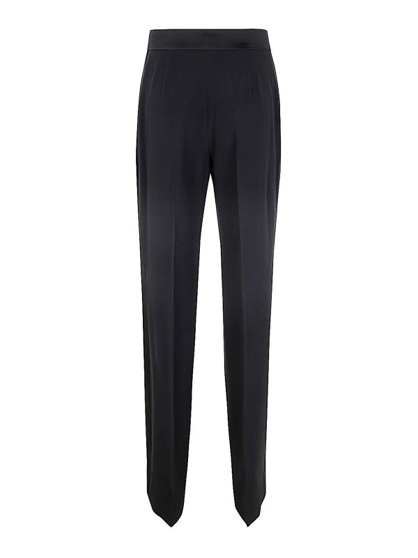 The Best Shops ALBERTA FERRETTI: casual trousers - Enver Satin Wide Leg Pants