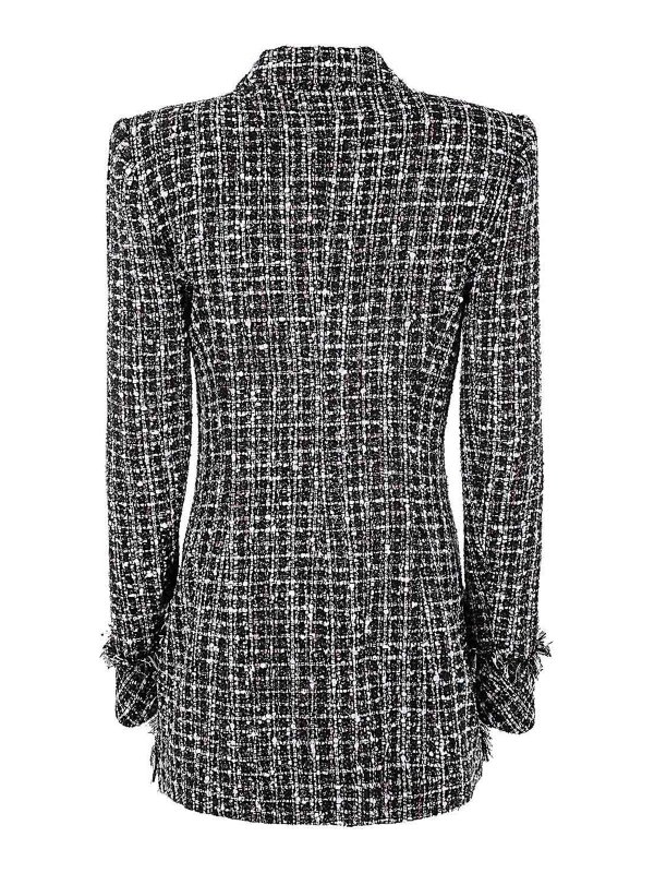 Balmain: Fourrure online - Manteau En Fourrure - Noir