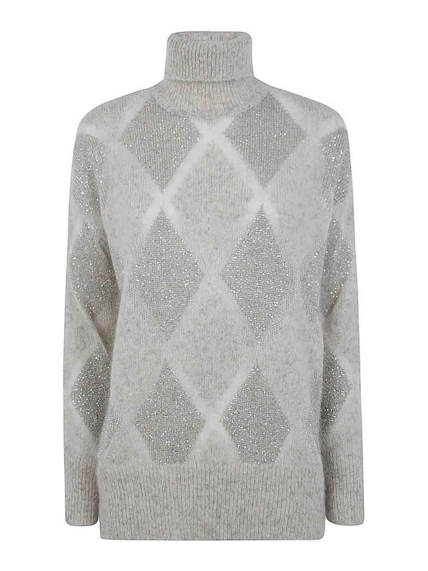 BRUNELLO CUCINELLI: タートルネック - タートルネック/ポロネック - グレー