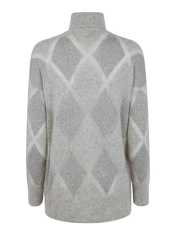 BRUNELLO CUCINELLI: タートルネック online - タートルネック/ポロネック - グレー