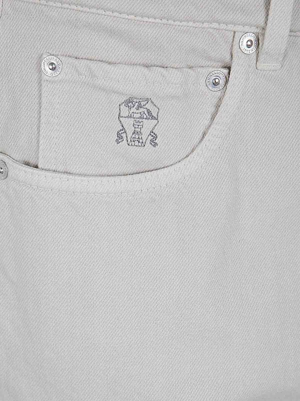 The Best Shops BRUNELLO CUCINELLI: ストレートジーンズ - ストレートジーンズ - 白