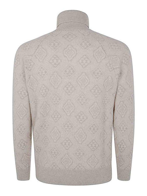 BRUNELLO CUCINELLI: Rollkragenpullover  und Polo-Ausschnitt online - Rollkragenpullover - Weiß