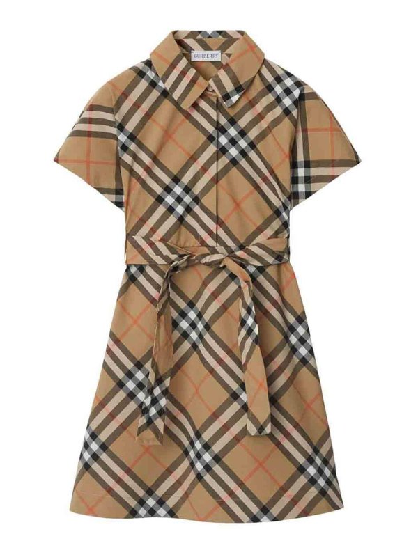 BURBERRY: ニーレングスドレス - 膝丈ドレス - 白