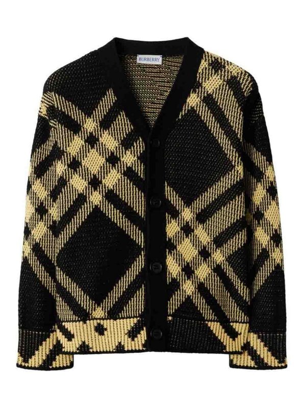 BURBERRY: cardigans - Cotton cardigan