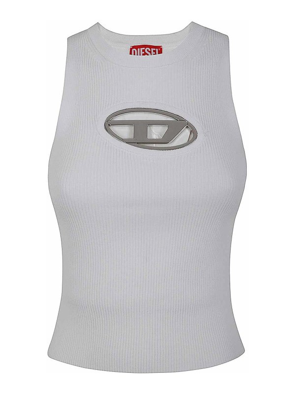 DIESEL: トップス＆タンクトップ - トップ/タンクトップ - 白