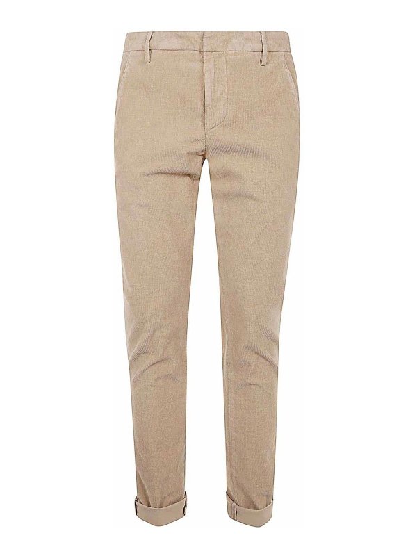 DONDUP: casual trousers - Gaubert Trousers Cotton Corduroy