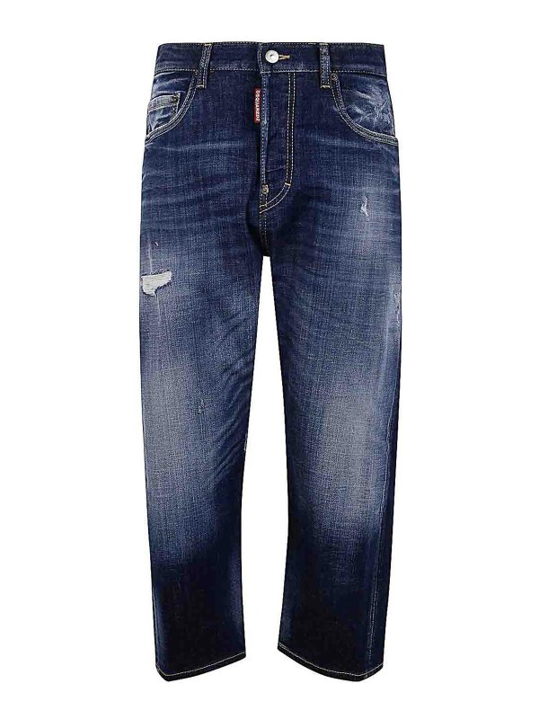 DSQUARED2: スキニージーンズ - スキニージーンズ - ブルー