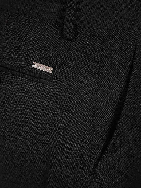 The Best Shops DSQUARED2: Pantalons élégants - Pantalon Couturier - Noir