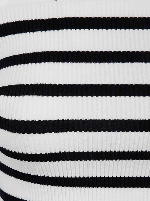 The Best Shops JEAN PAUL GAULTIER: Suéteres con cuello pico - Suéter Cuello Redondo - Blanco