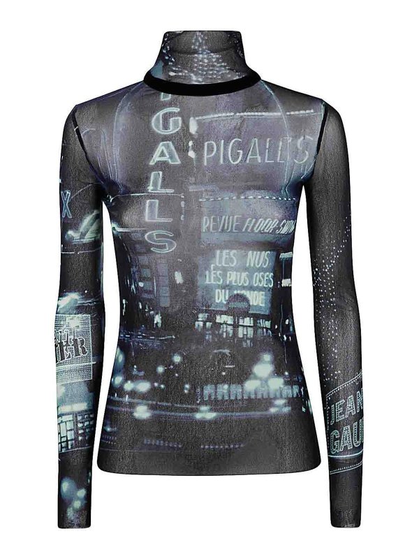 JEAN PAUL GAULTIER: Tops & Débardeurs - Top - Bleu