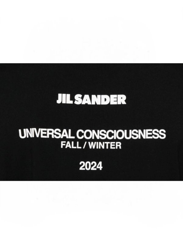 JIL SANDER: Pull col rond online - Pull Col Rond - Noir