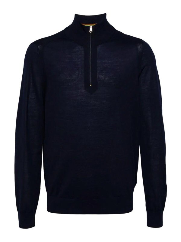 PAUL SMITH: Turtlenecks & Polo necks - Mens Sweater Zip Neck
