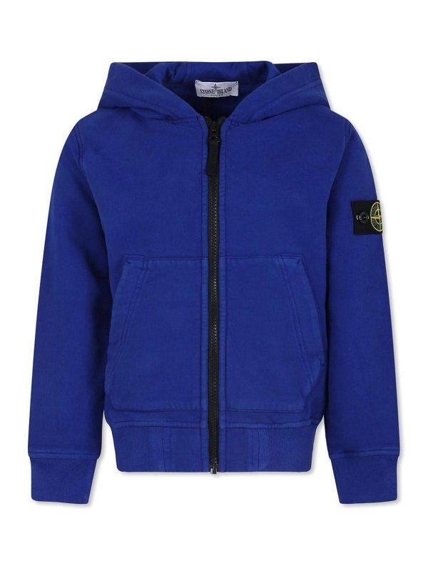 Stone Island Junior: Sweatshirts & Pulls - Sweat-Shirts - Bleu