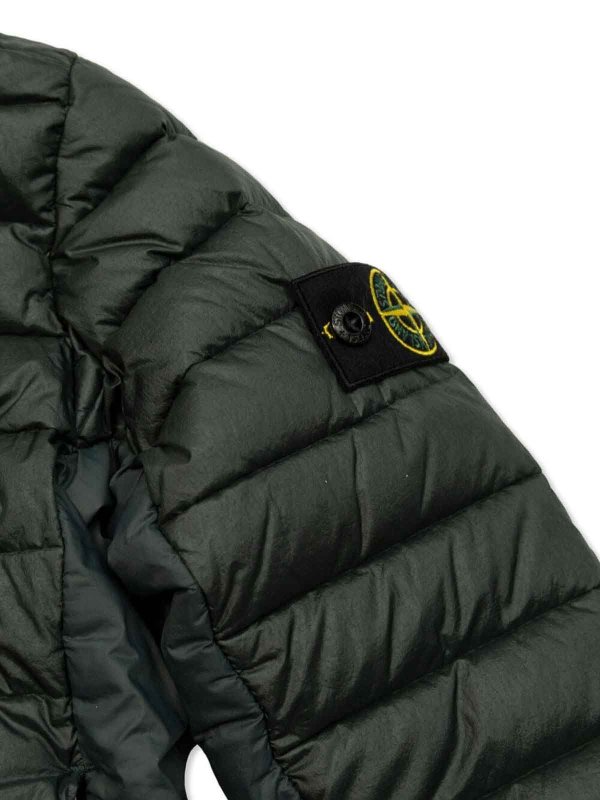 Stone Island Junior: padded jackets online - Green Puffer Jacket