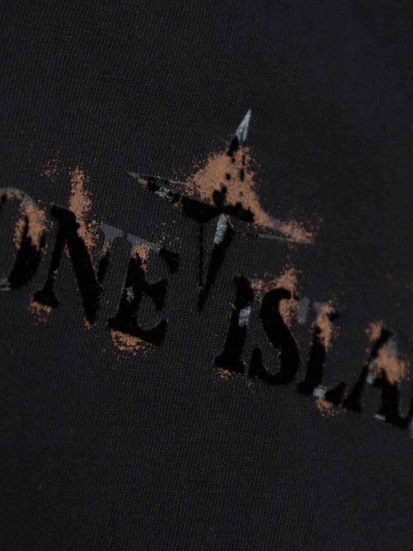 Stone Island Junior: T-shirts online - T-Shirt - Noir