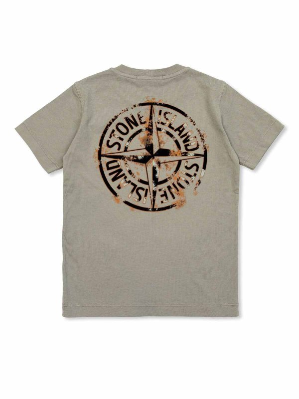 Camiseta - Gris shop online: Stone Island Junior