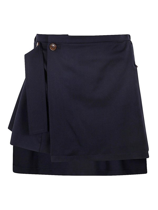 VIVIENNE WESTWOOD: Faldas media pierna y semilargas - Falda Semilarga - Azul