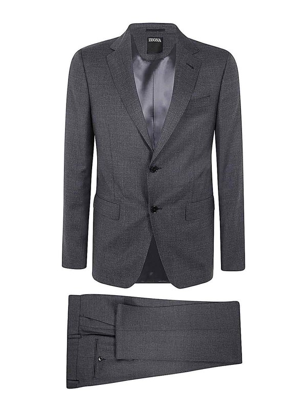 ZEGNA: Vestidos de gala - Traje - Gris