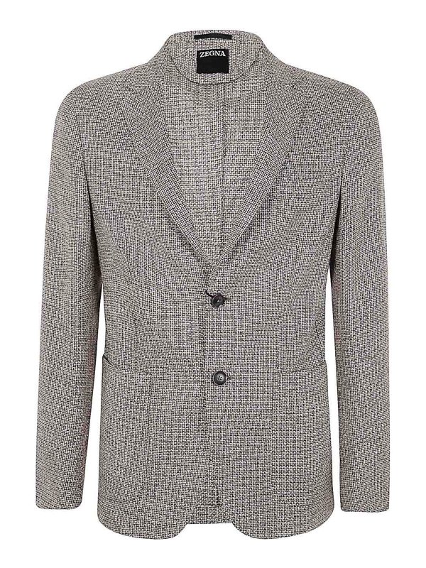 ZEGNA: ブレザー - カジュアルジャケット - ブラウン