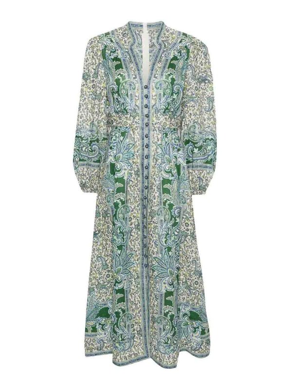 ZIMMERMANN: ニーレングスドレス - 膝丈ドレス - 緑