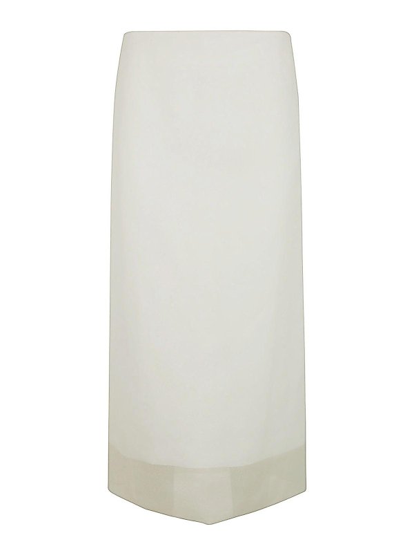 SPORTMAX: Knielange und Midi Röcke - Midirock - Weiß