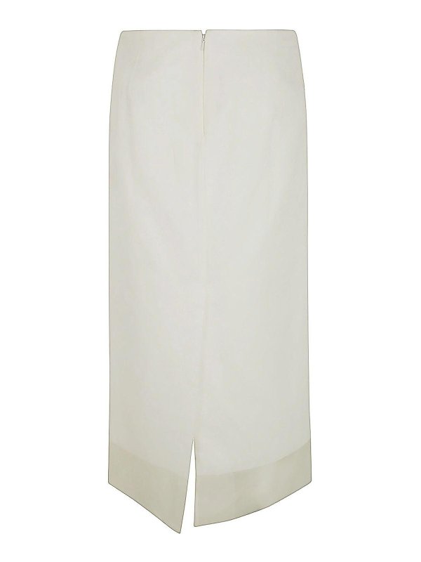 SPORTMAX: Knielange und Midi Röcke online - Midirock - Weiß