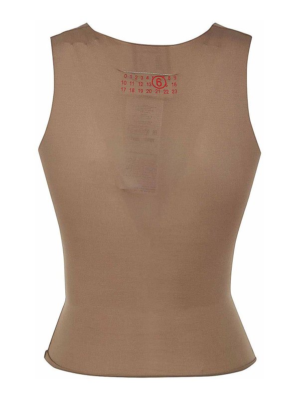 MM6 MAISON MARGIELA: トップス＆タンクトップ online - トップ/タンクトップ - ブラウン