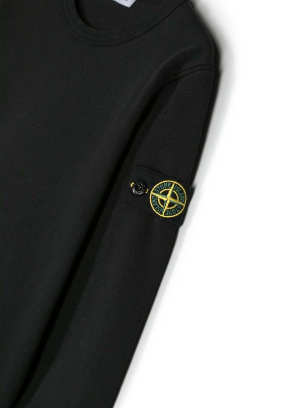 The Best Shops Stone Island Junior: スウェット＆セーター - スウェットシャツ/セーター - 黒