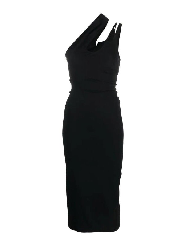 MUGLER: Robe longueur genou - Robe Au Genou - Noir
