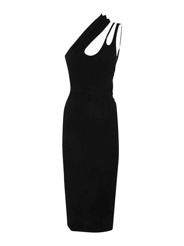 MUGLER: Robe longueur genou online - Robe Au Genou - Noir