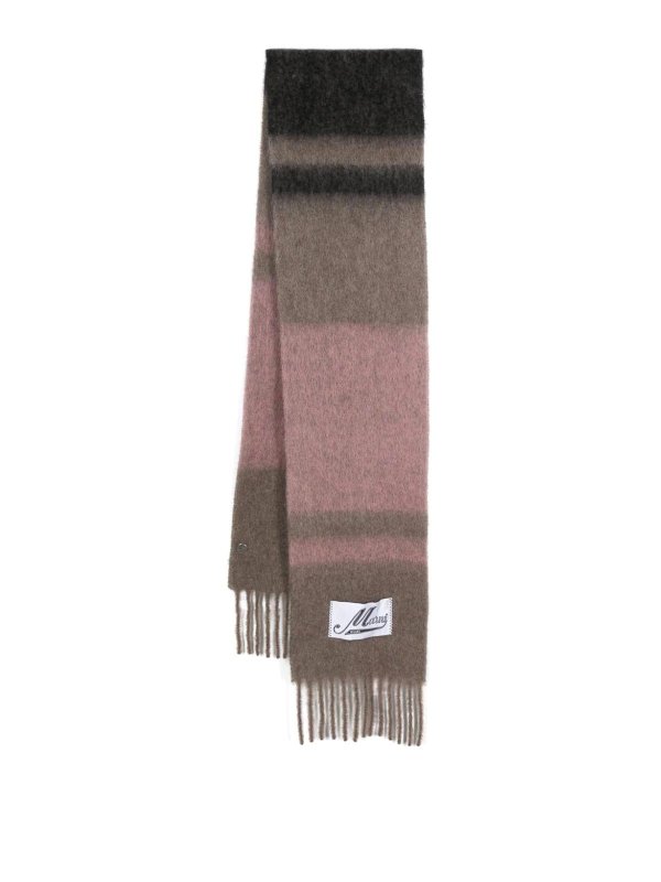 Marni: scarves - Striped wool Scarf