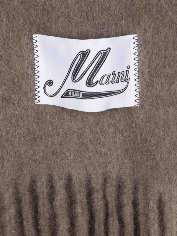 Marni: scarves online - Striped wool Scarf