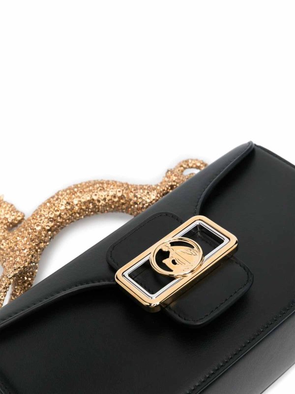 Nano Cat Handle bag with Strass shop online: LANVIN