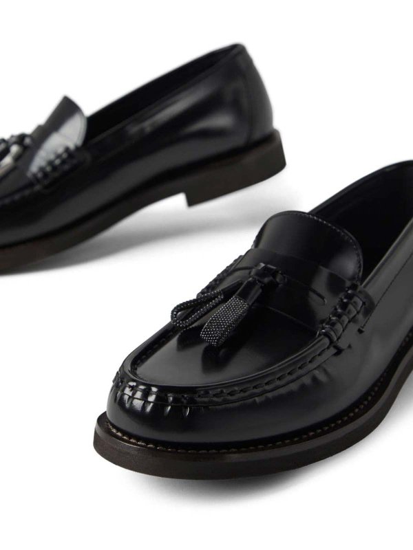BRUNELLO CUCINELLI: Mocasines y Zapatillas online - Mocasines - Negro