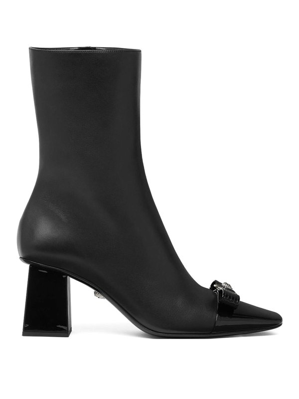 VERSACE: ankle boots - Leather Booties