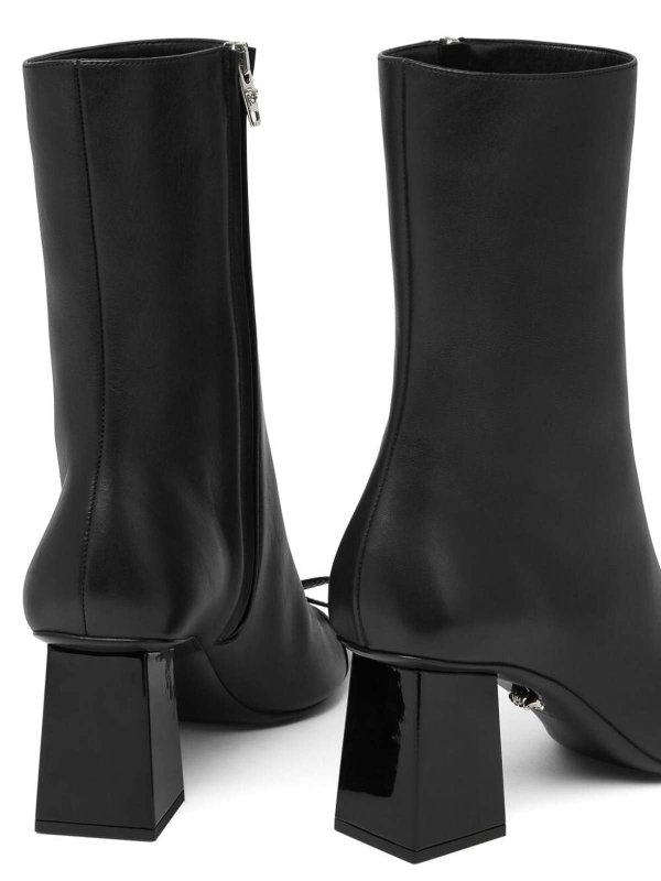 VERSACE: ankle boots online - Leather Booties