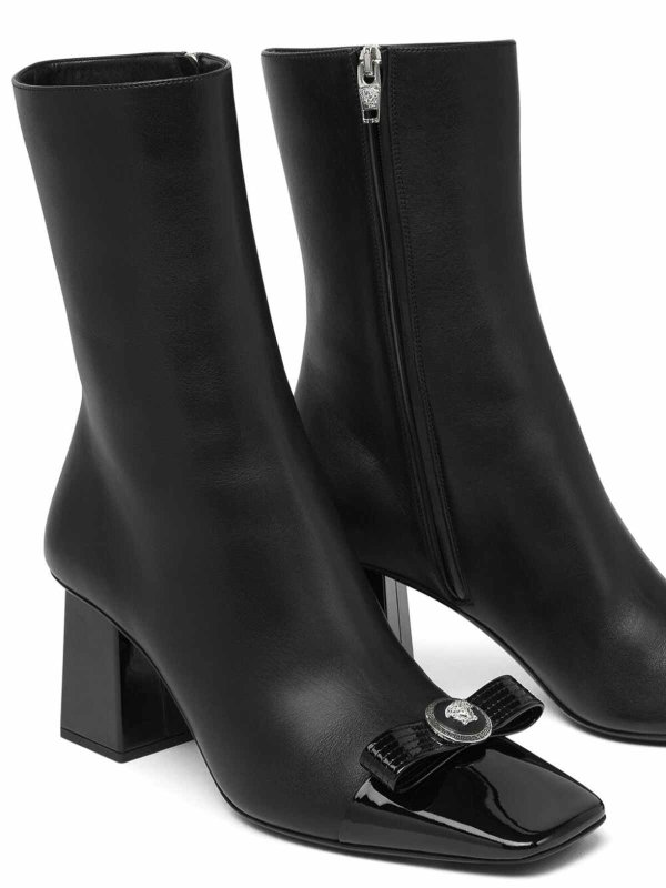 The Best Shops VERSACE: ankle boots - Leather Booties