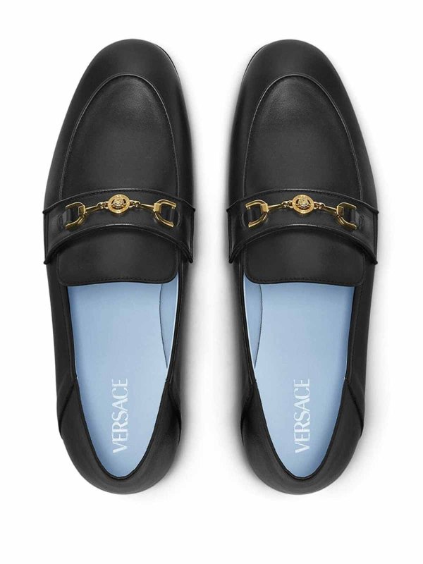 VERSACE: Mocassins & Chaussures bateau online - Mocassins - Noir