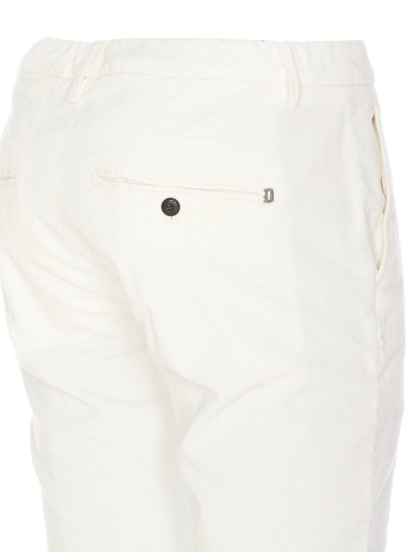 The Best Shops DONDUP: Pantalones casual - Pantalón Casual - Blanco