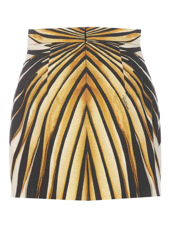 ROBERTO CAVALLI: ミニスカート online - ミニスカート - イエロー